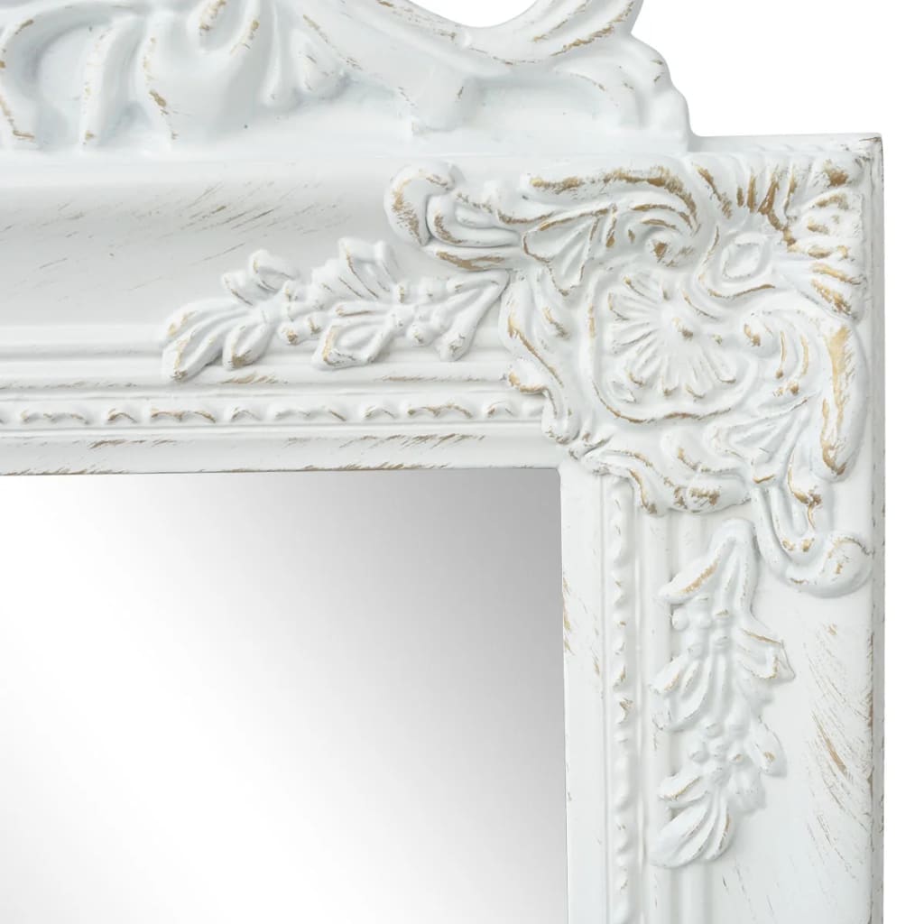 vidaXL Espelho de pé estilo barroco 160x40 cm branco