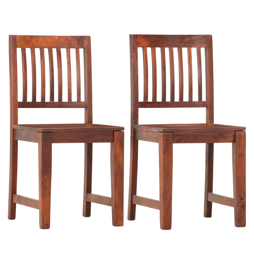 vidaXL Cadeiras de jantar 2 pcs madeira de mangueira maciça