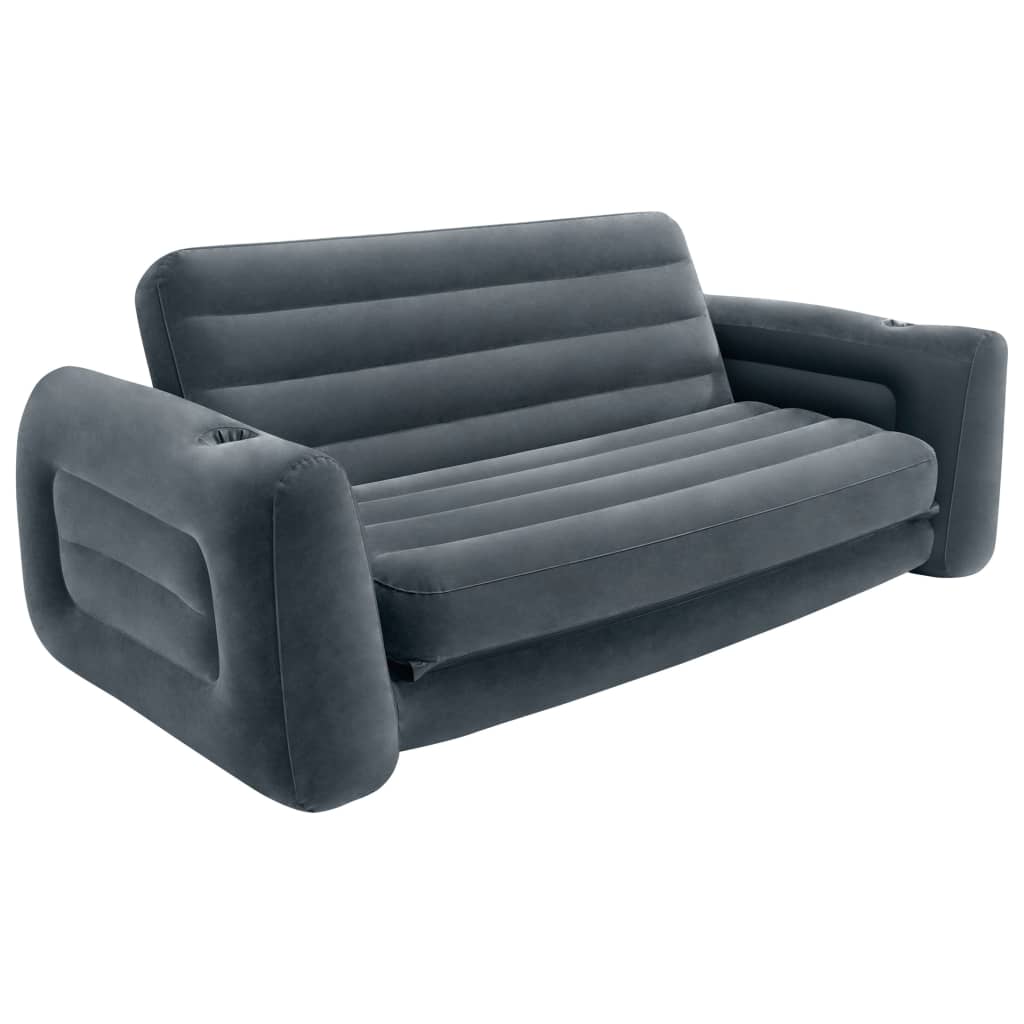 Intex Cadeira convertível em cama 203x231x66 cm cinzento-escuro