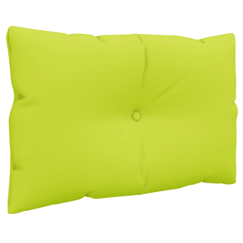 vidaXL Almofadões para móveis de paletes 3 pcs tecido verde brilhante