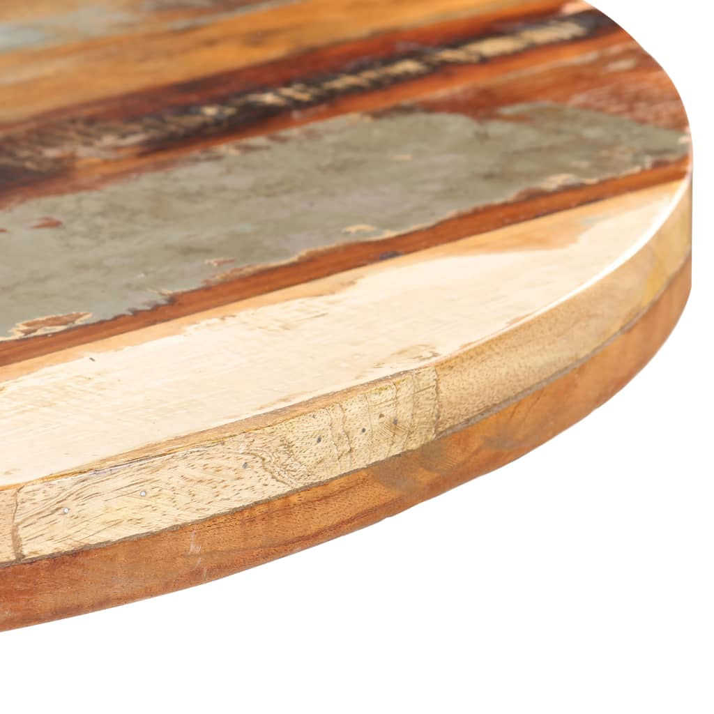 vidaXL Mesa de bistrô redonda Ø70x75 cm madeira recuperada maciça