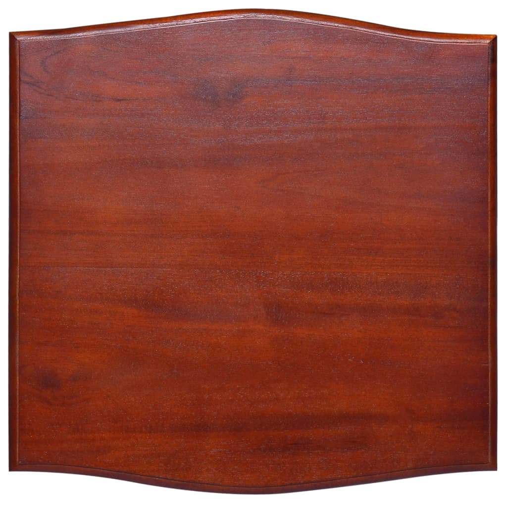 vidaXL Mesa de cabeceira madeira mogno maciça castanho clássico