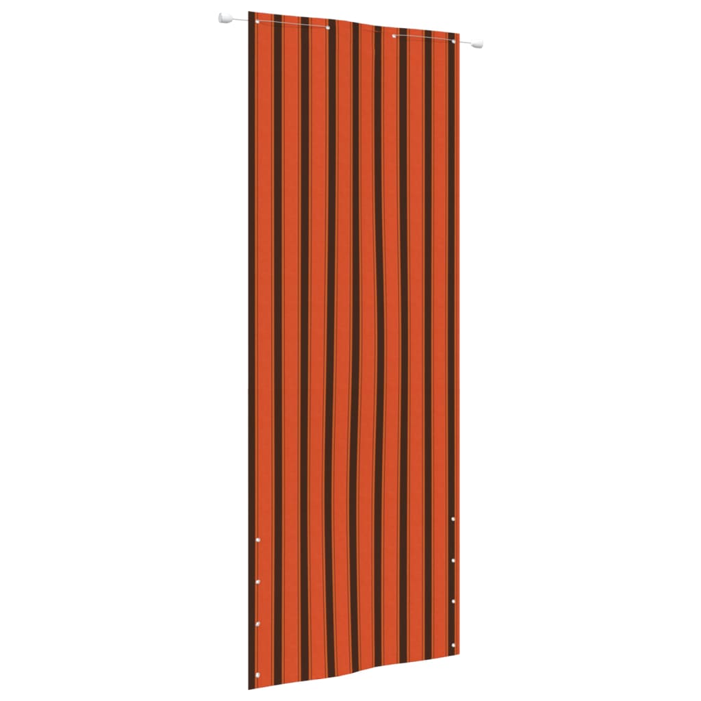 vidaXL Tela de varanda 80x240 cm tecido oxford laranja e castanho