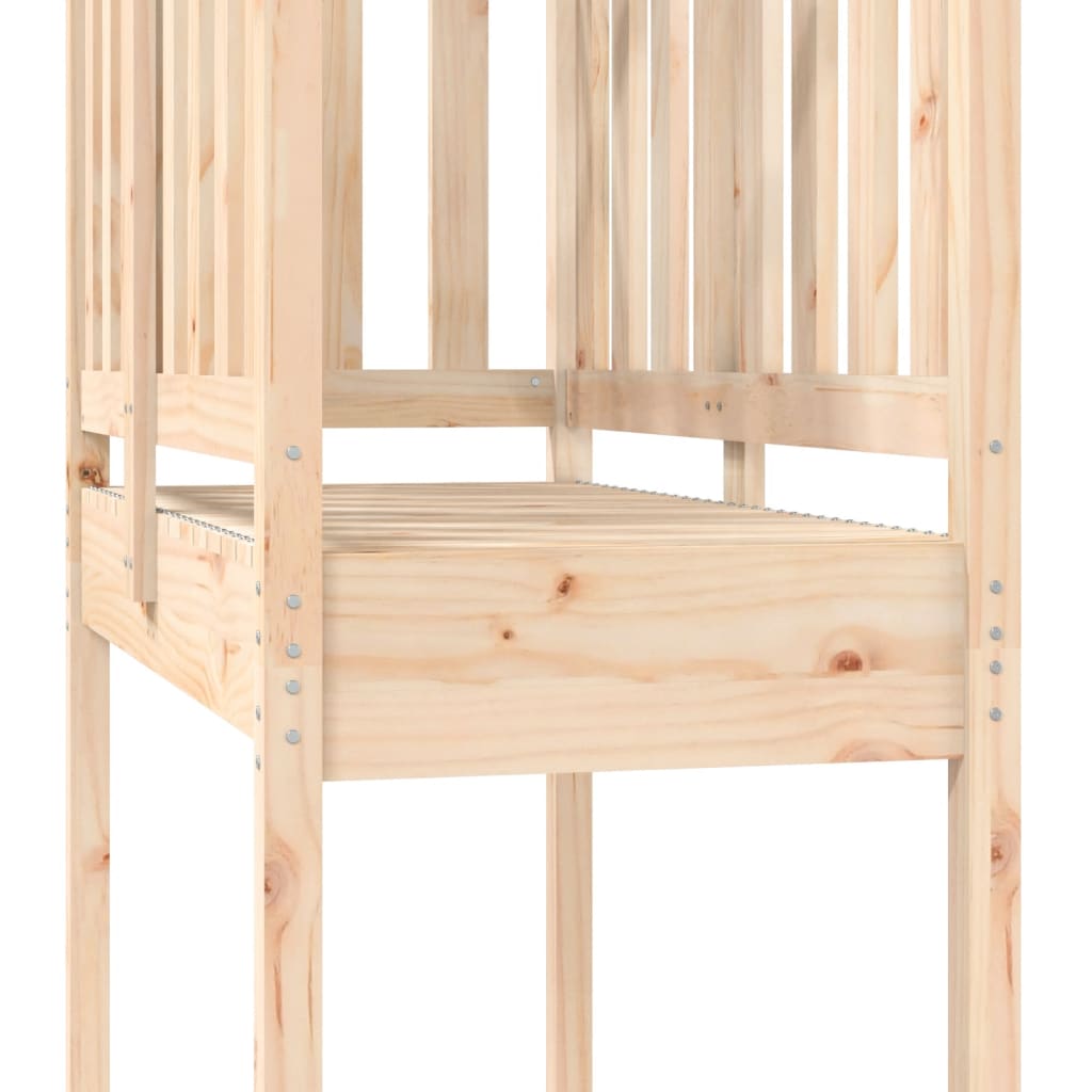 vidaXL Torre de brincar 52,5x110,5x214 cm madeira de pinho maciça