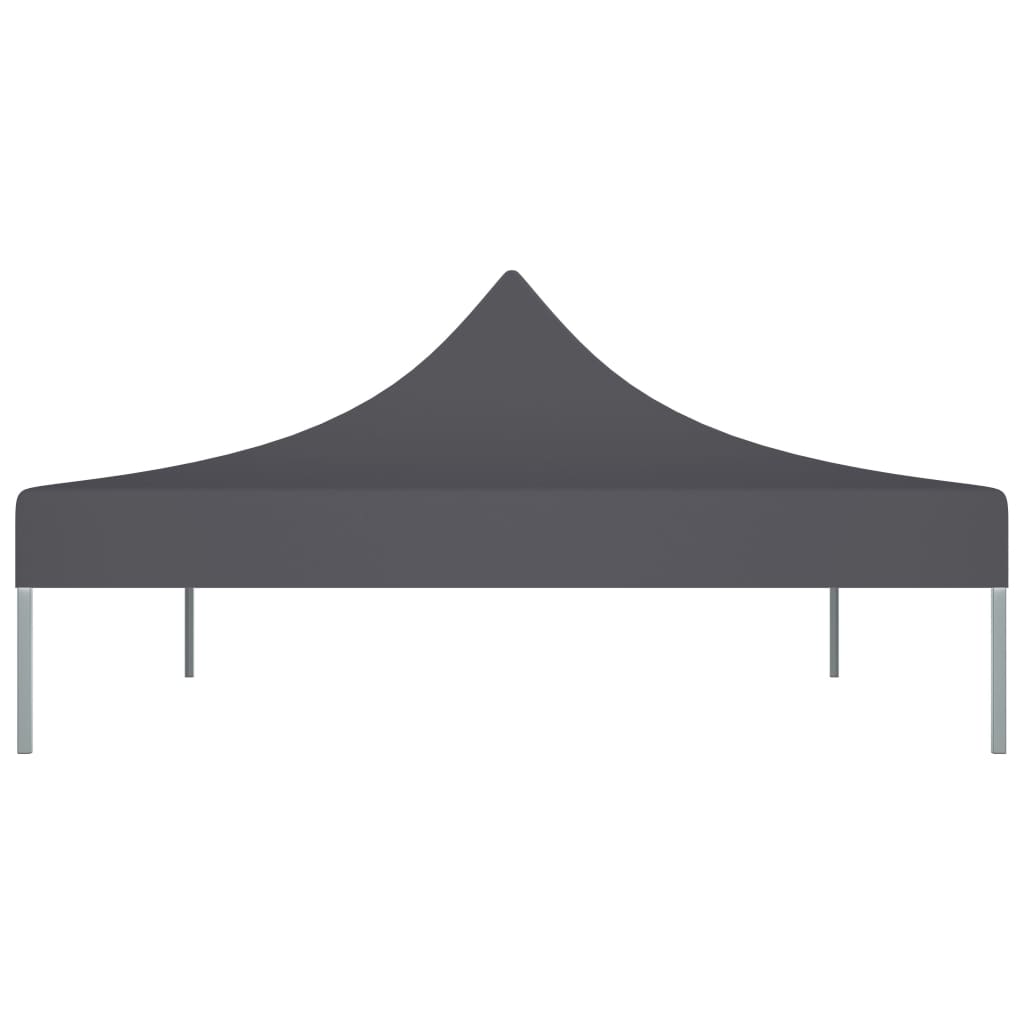 vidaXL Teto para tenda de festas 4,5x3 m 270 g/m² antracite