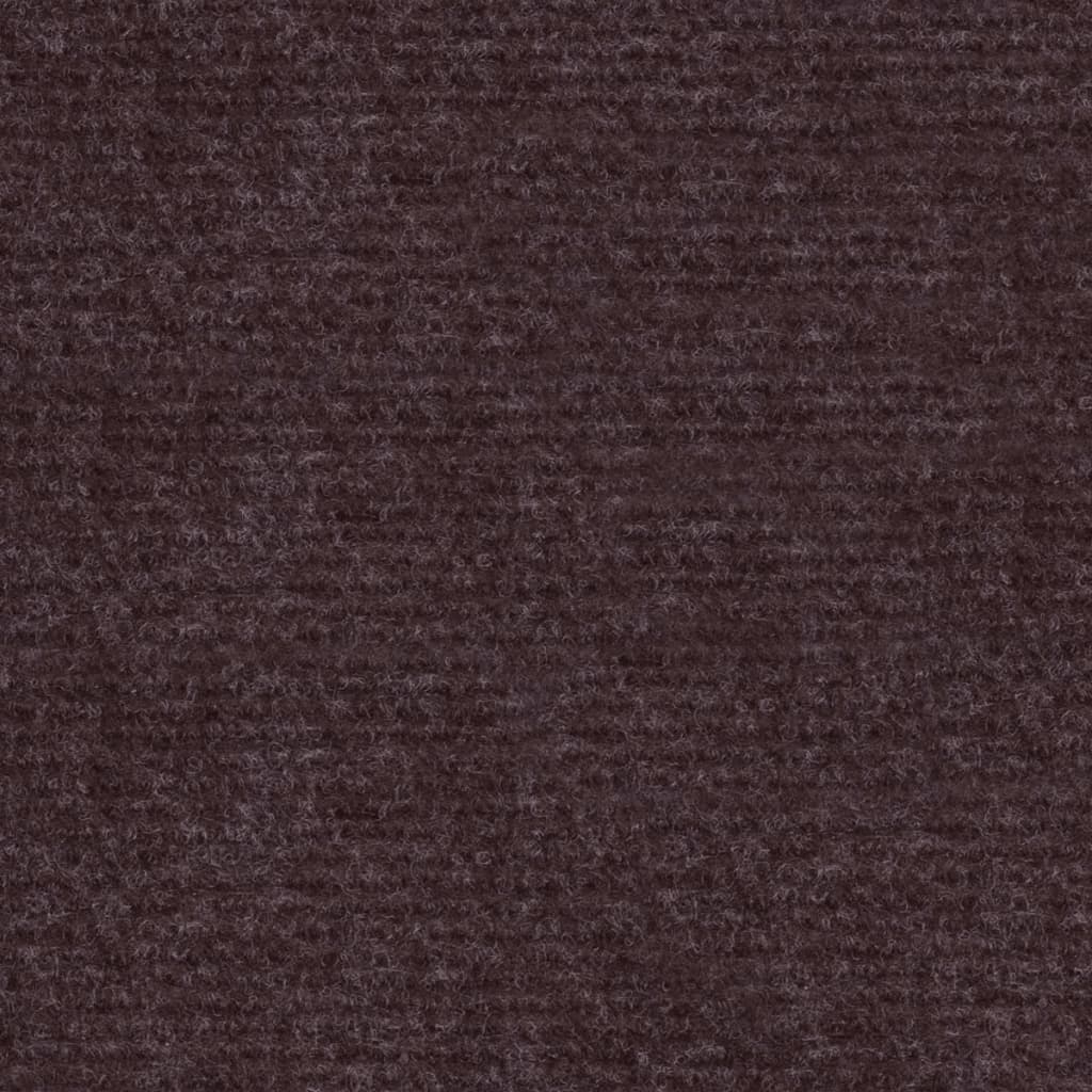 vidaXL Carpete com textura para eventos 1,2x20 m castanho