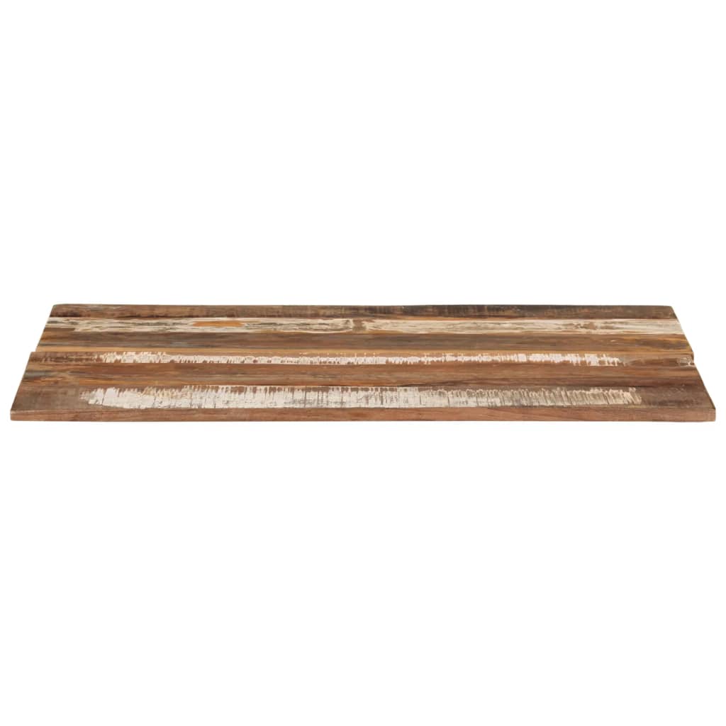vidaXL Tampo de mesa 80x60x(1,5-1,6) cm madeira recuperada maciça
