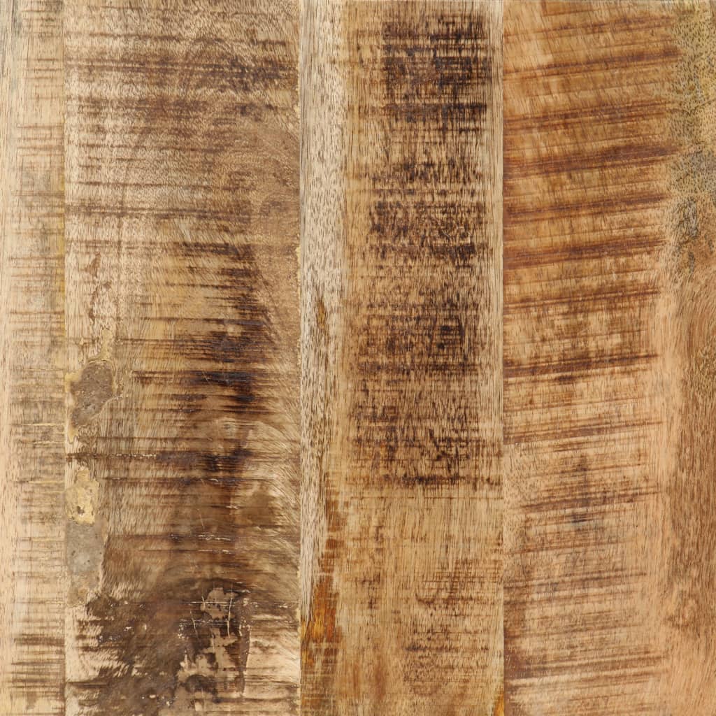 vidaXL Toucador 105x35x75 cm madeira de mangueira maciça áspera/ferro