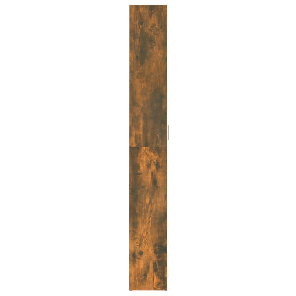 vidaXL Roupeiro de corredor 55x25x189 cm derivados madeira cor fumado