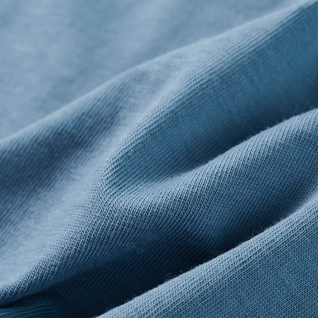 T-shirt de manga comprida para criança azul médio 92