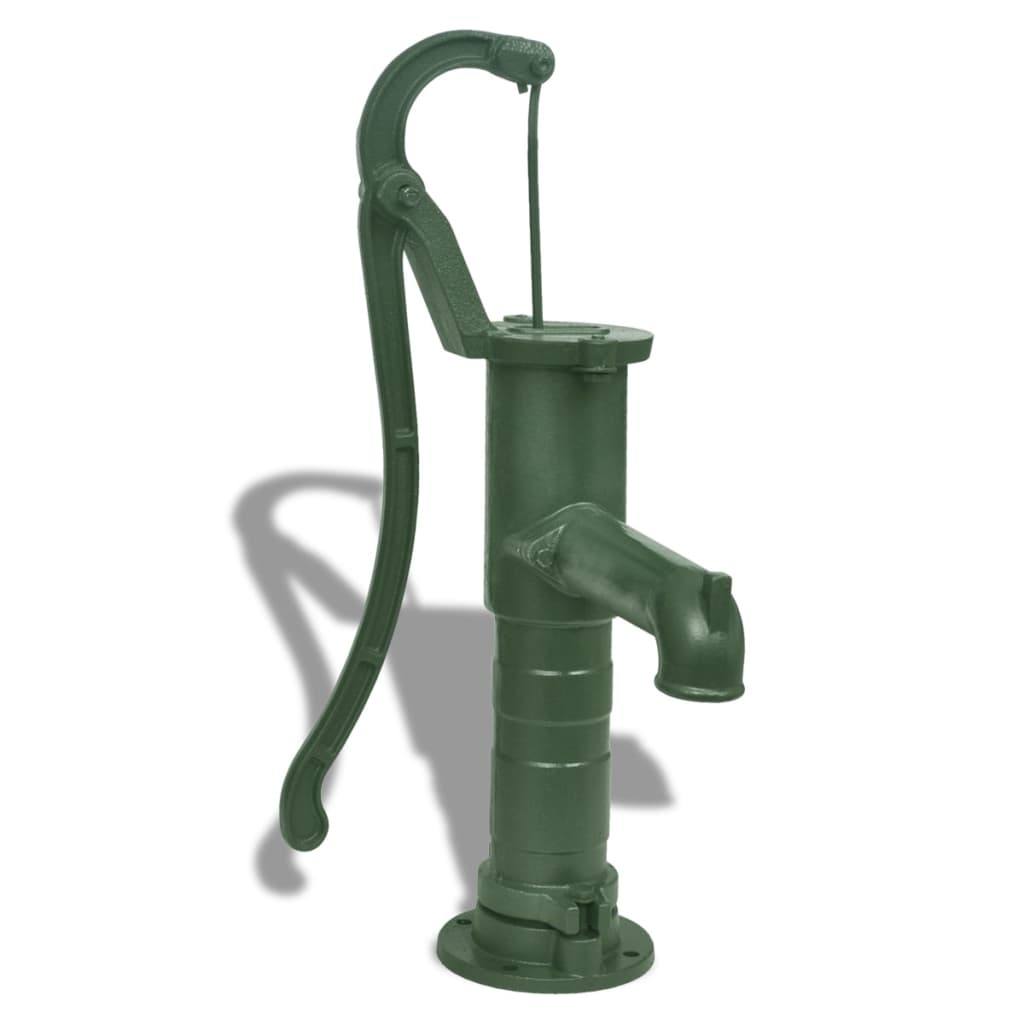 vidaXL Bomba de água manual para jardim em ferro fundido