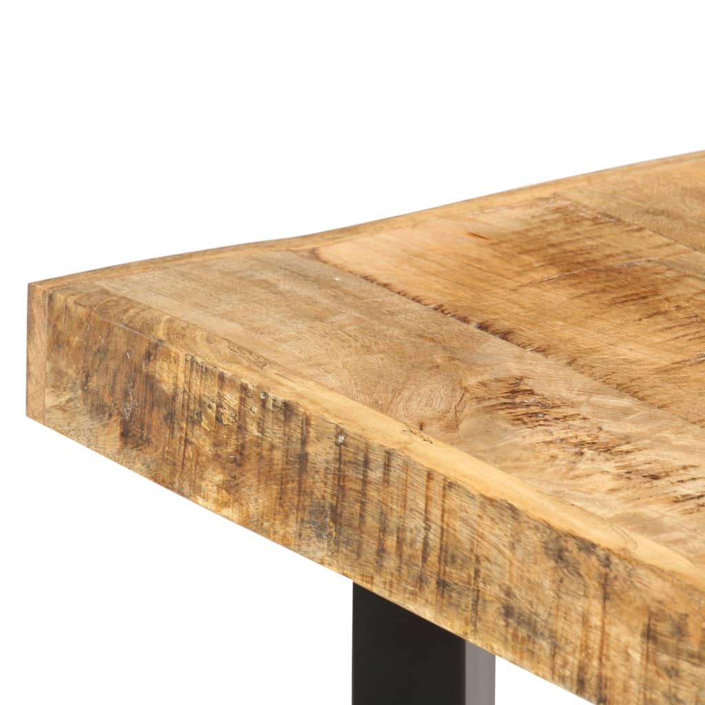 vidaXL Mesa de bar 150x70x107 cm madeira de mangueira áspera