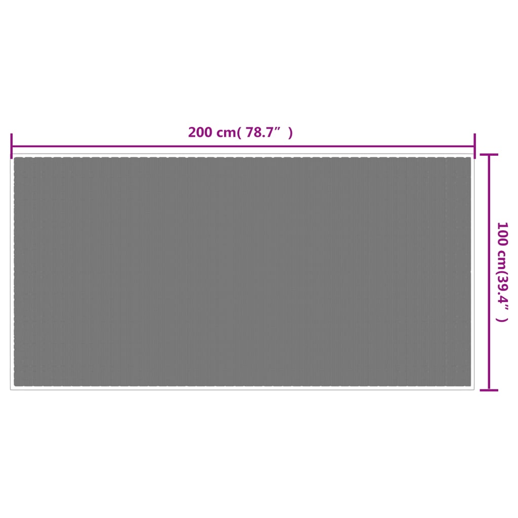 vidaXL Tapete de exterior c/ design reversível 100x200 cm ciano/branco