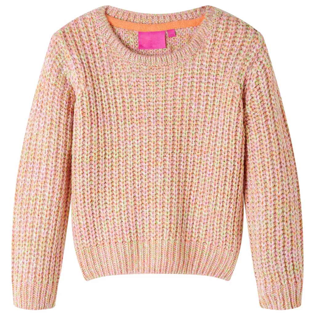Camisola de malha para criança rosa-suave 92