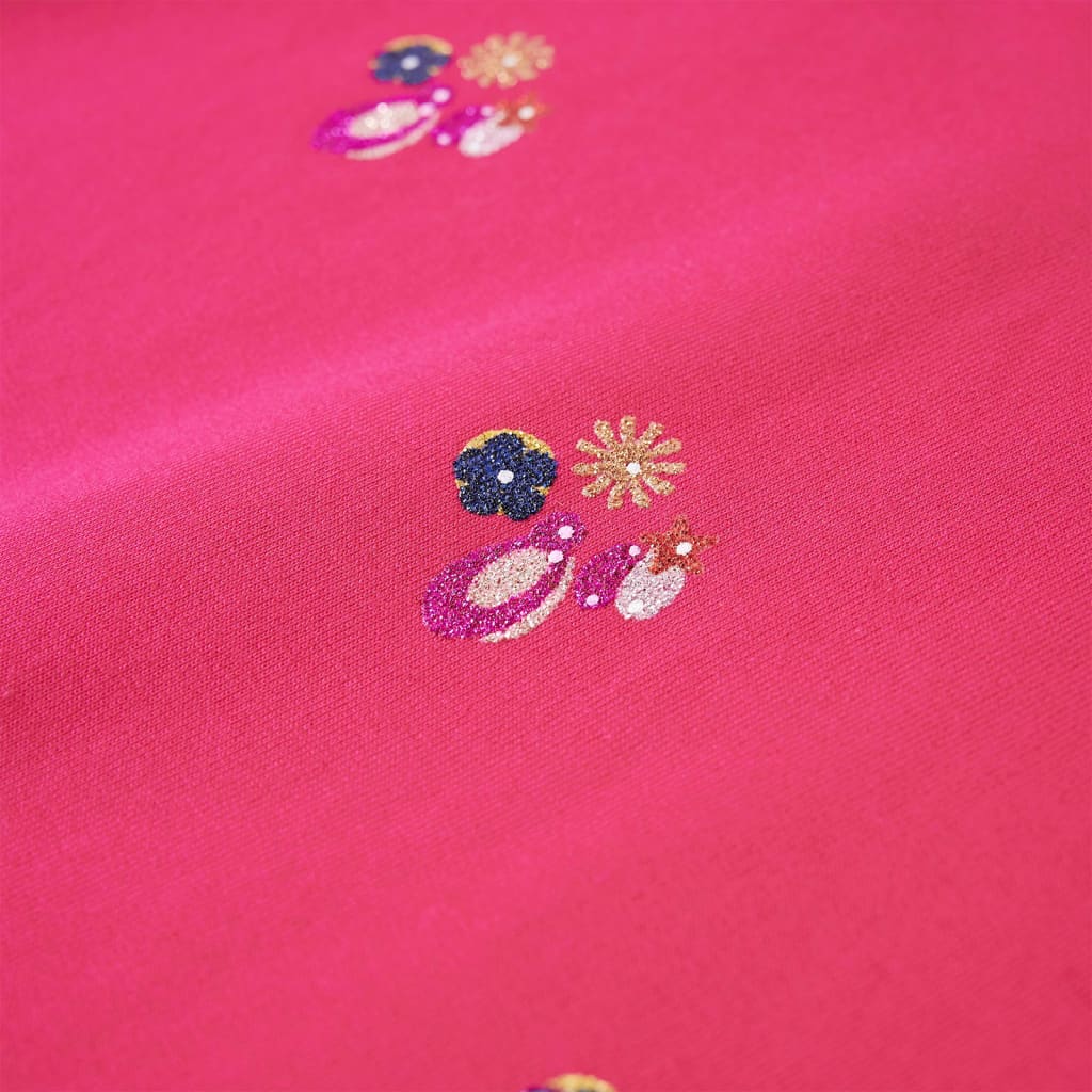 Sweatshirt para criança rosa-brilhante 92