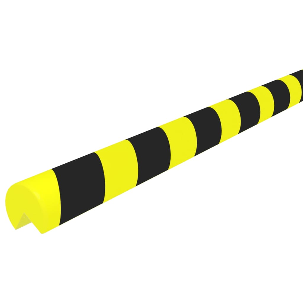 vidaXL Protetor de canto 4x4x104 cm PU amarelo e preto