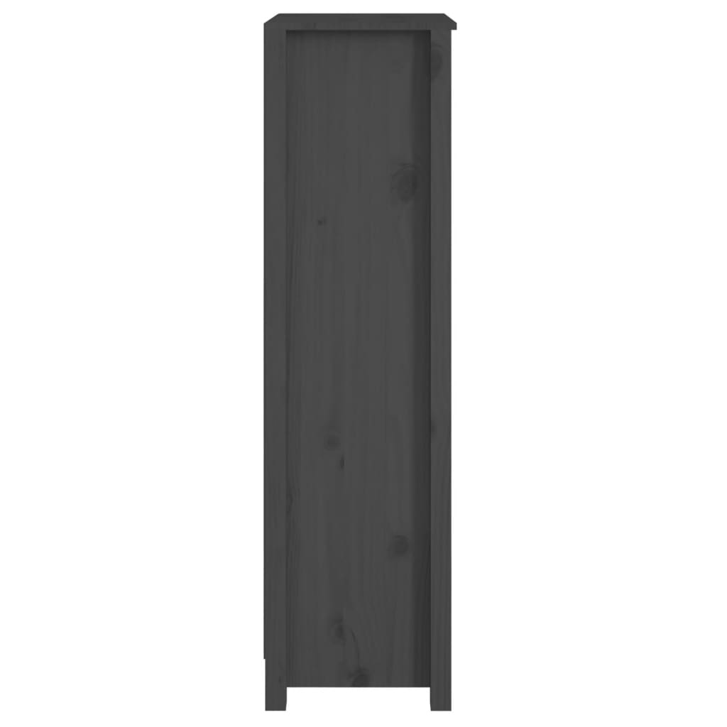 vidaXL Estante 50x35x125,5 cm madeira de pinho maciça cinza