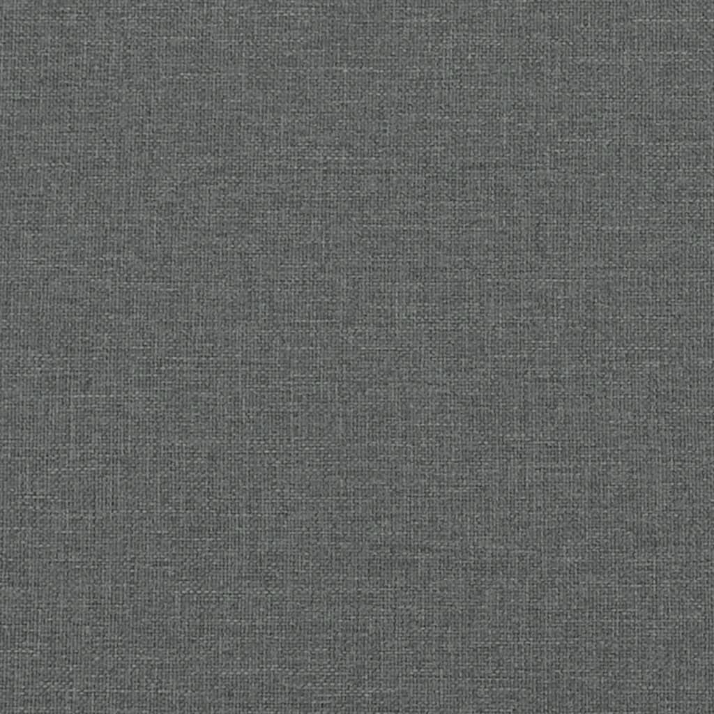 vidaXL Sofá-cama tecido cinzento-escuro