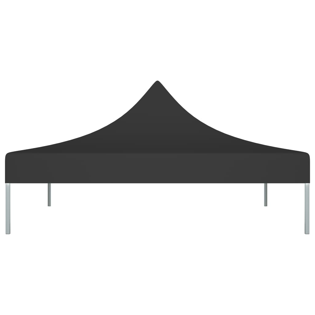 vidaXL Teto para tenda de festas 3x3 m 270 g/m² preto