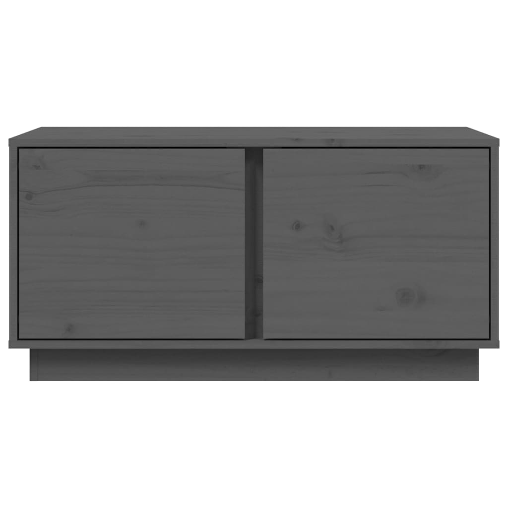vidaXL Mesa de centro 80x50x40 cm madeira de pinho maciça cinza