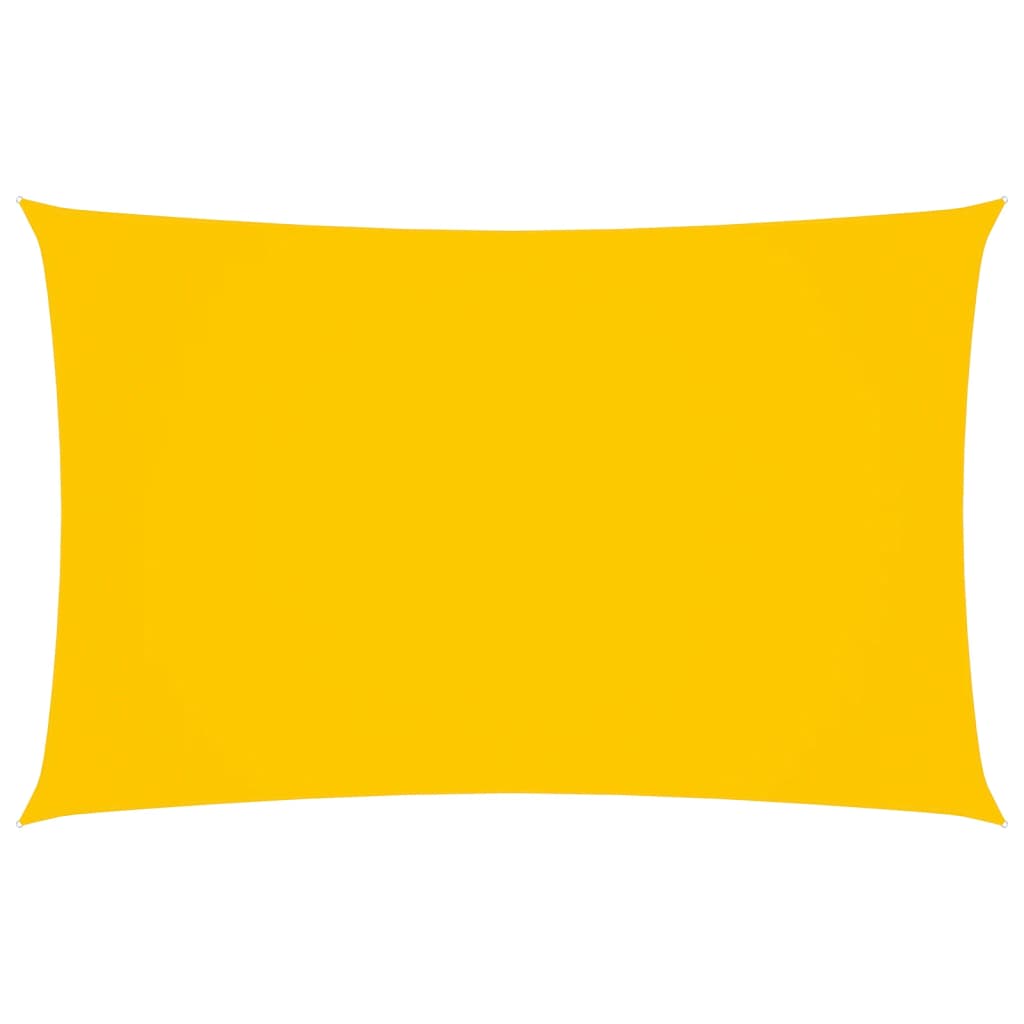 vidaXL Para-sol estilo vela tecido oxford retangular 4x7 m amarelo