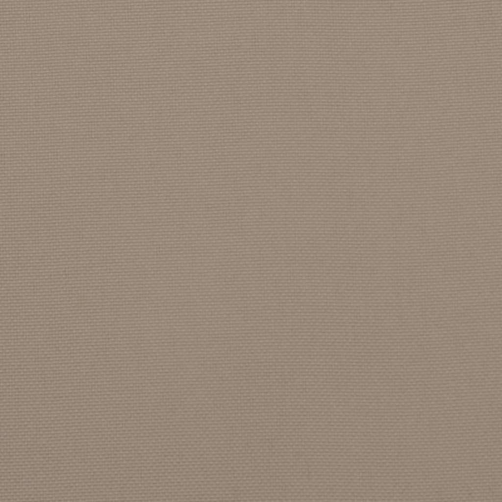 vidaXL Almofadão para paletes 58x58x10 cm tecido cinza-acastanhado