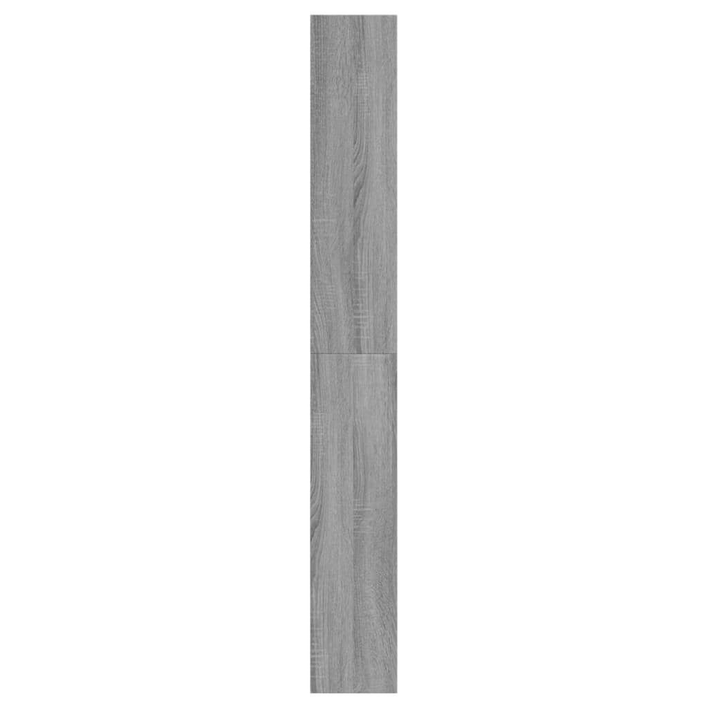 vidaXL Sapateira 60x21x163,5 cm derivados de madeira cinzento sonoma