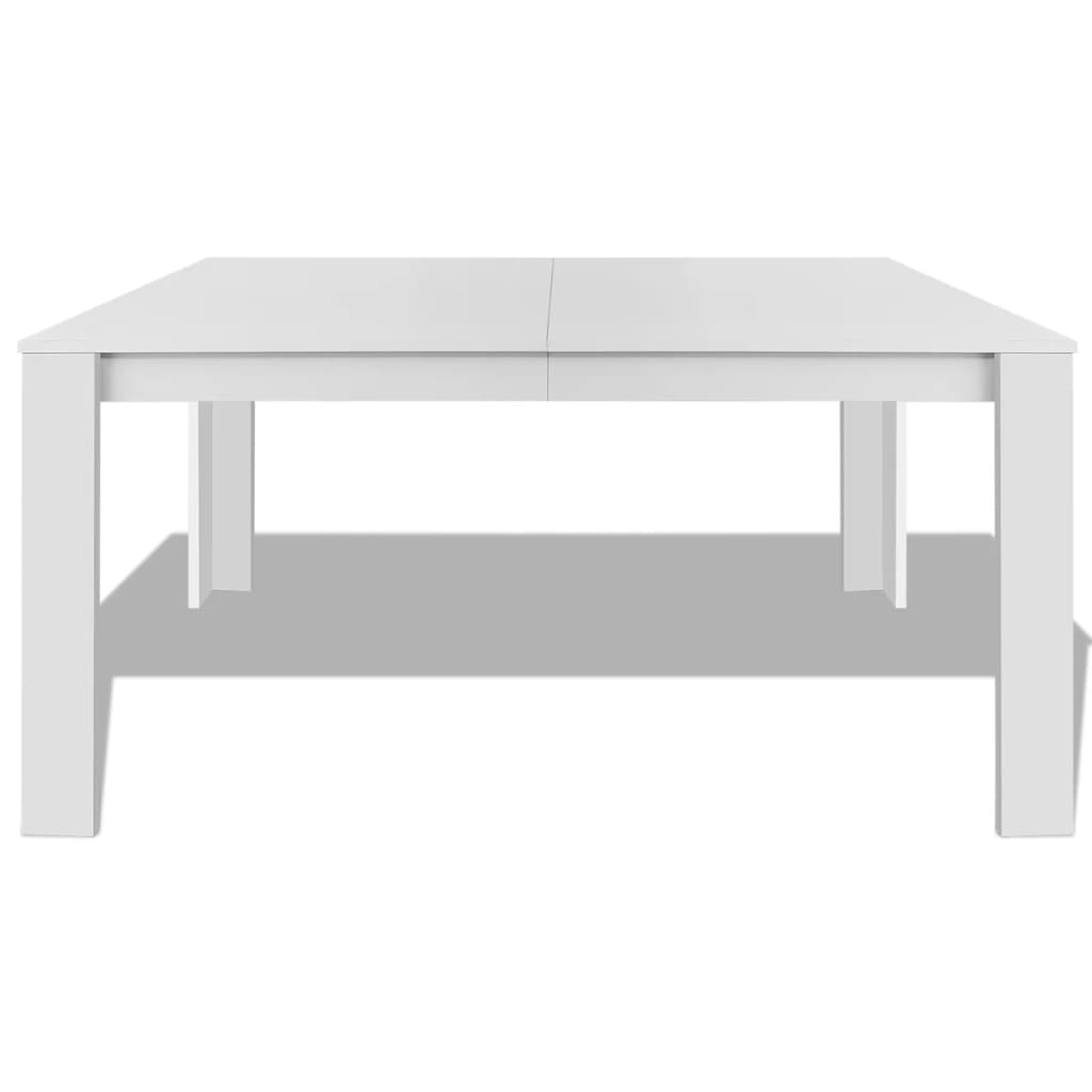 vidaXL Mesa de jantar 140 x 80 x 75 cm branco