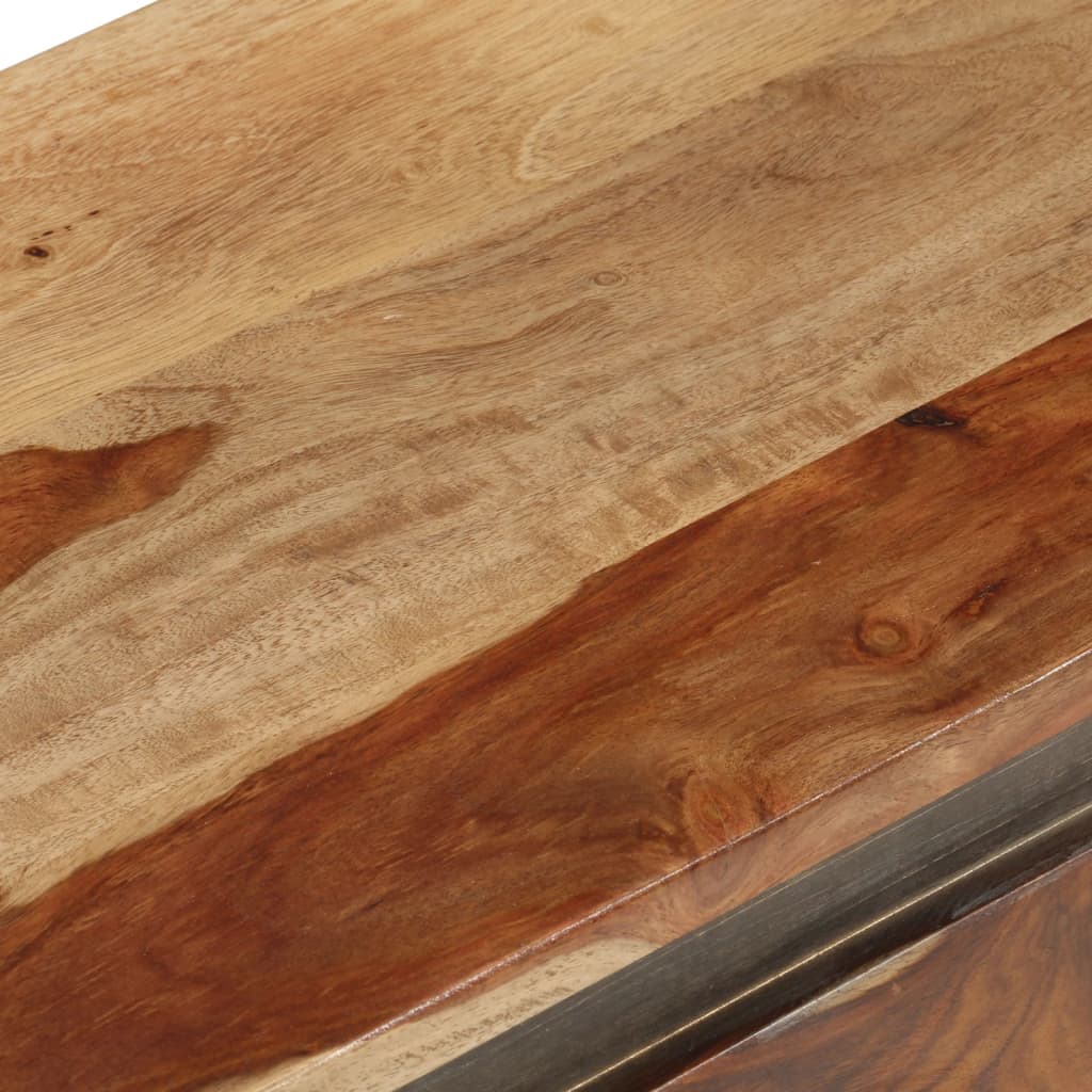 vidaXL Arca de arrumação 30x30x57 cm madeira de sheesham maciça