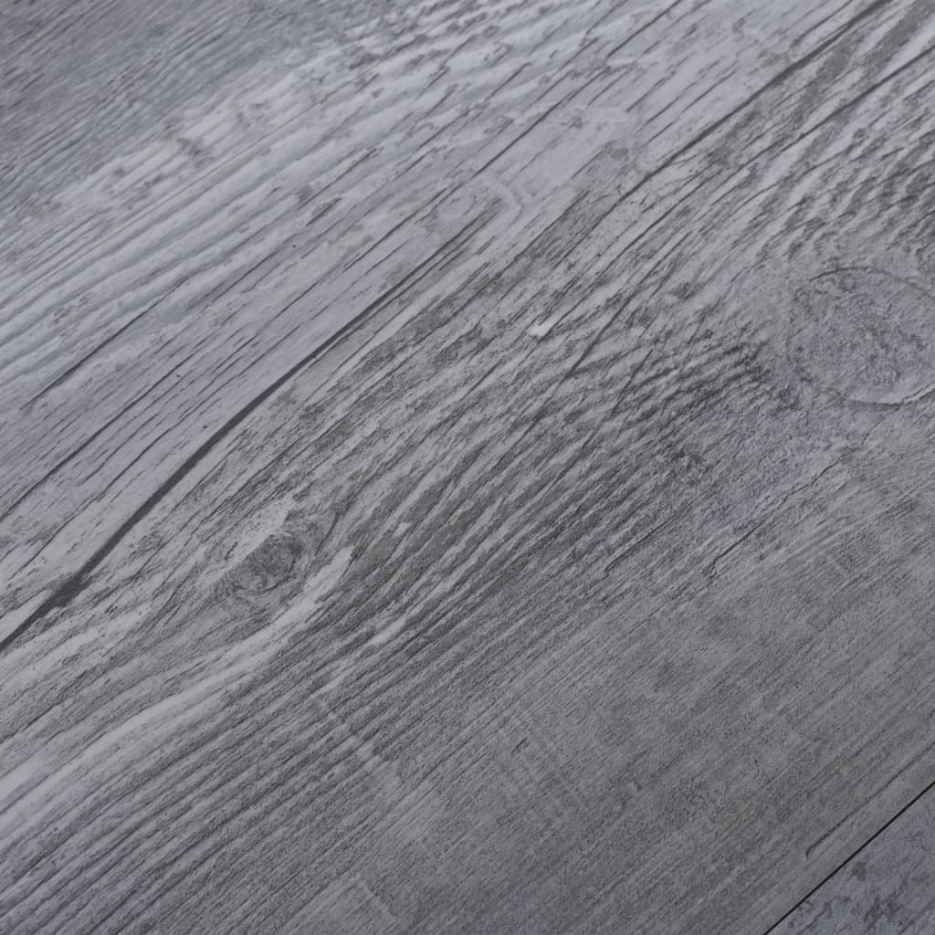 vidaXL Tábuas soalho PVC autoadesivo 5,02m² 2mm madeira cinzento mate