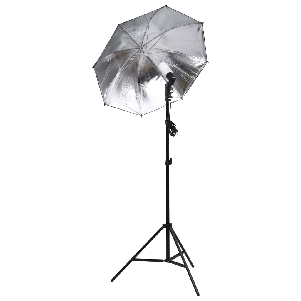 vidaXL Kit de estúdio fotográfico c/ conjunto iluminação e softboxes