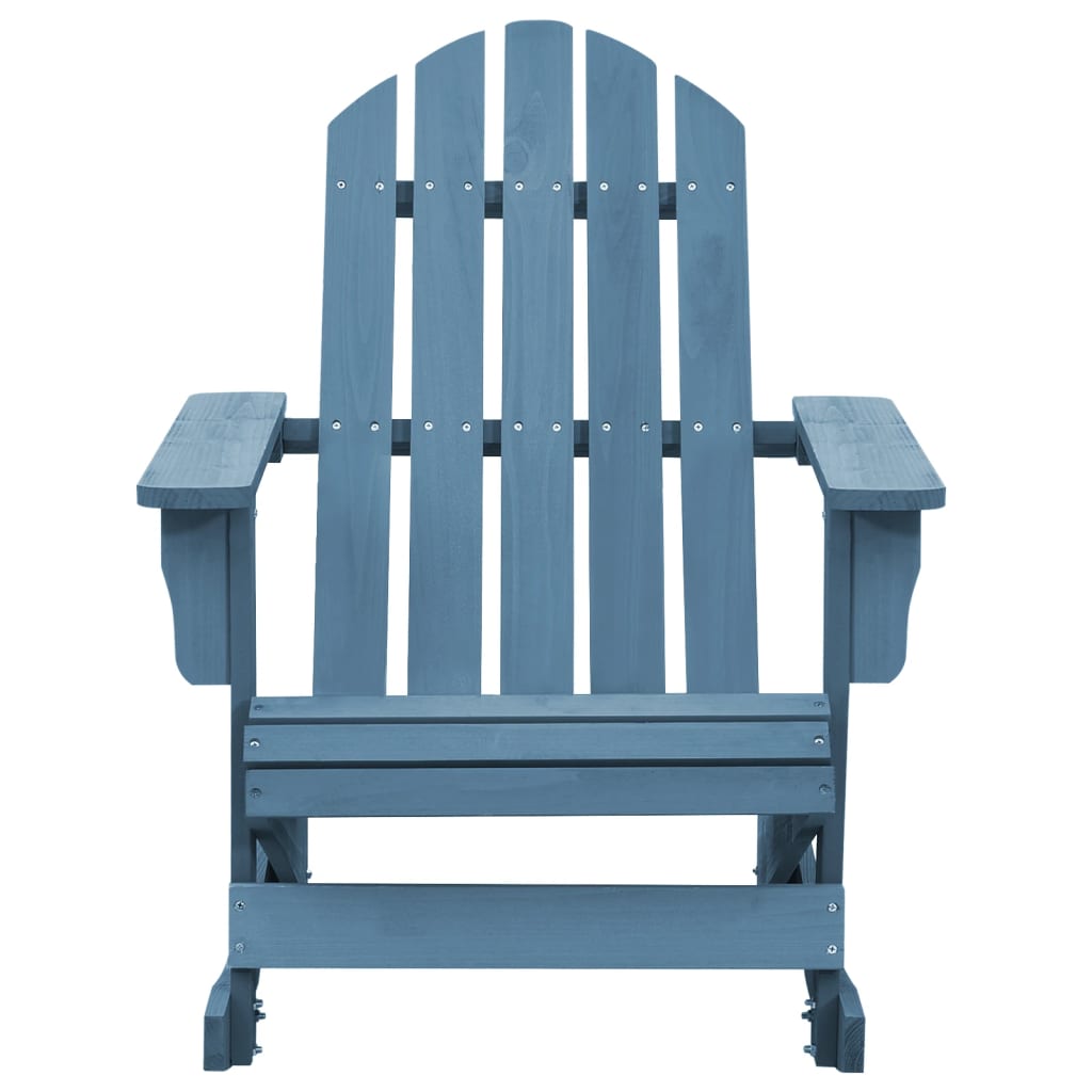 vidaXL Cadeira Adirondack de baloiçar p/ jardim abeto maciço azul
