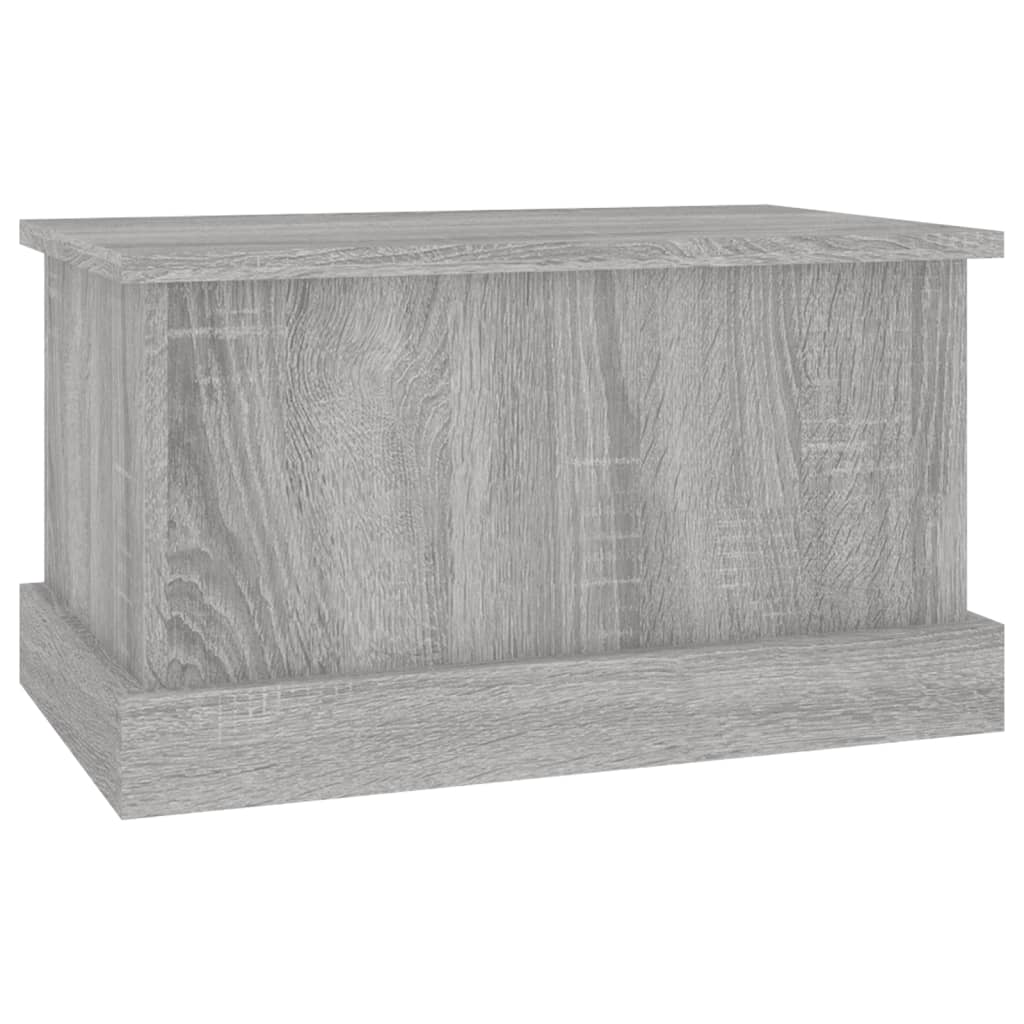 vidaXL Caixa de arrumação 50x30x28 cm derivados madeira cinza sonoma