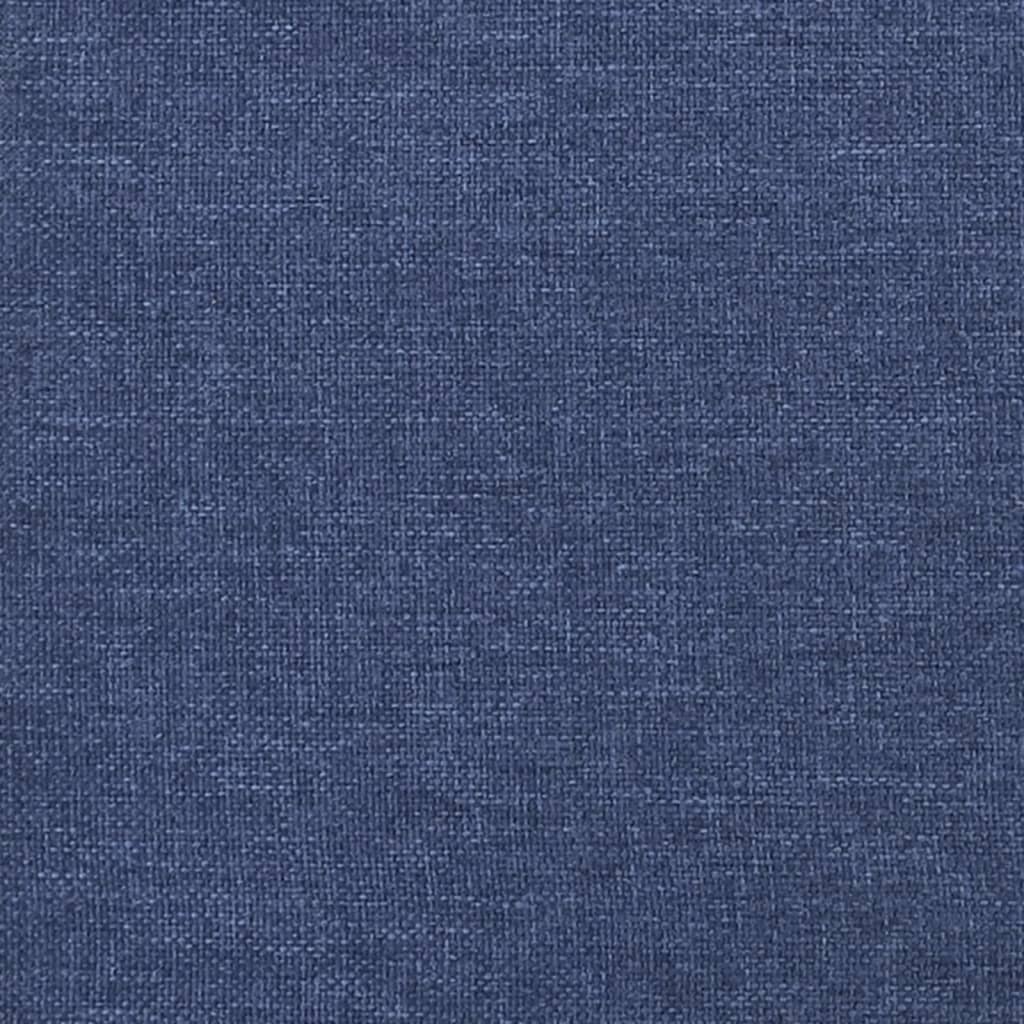 vidaXL Colchão de molas ensacadas 120x200x20 cm tecido azul