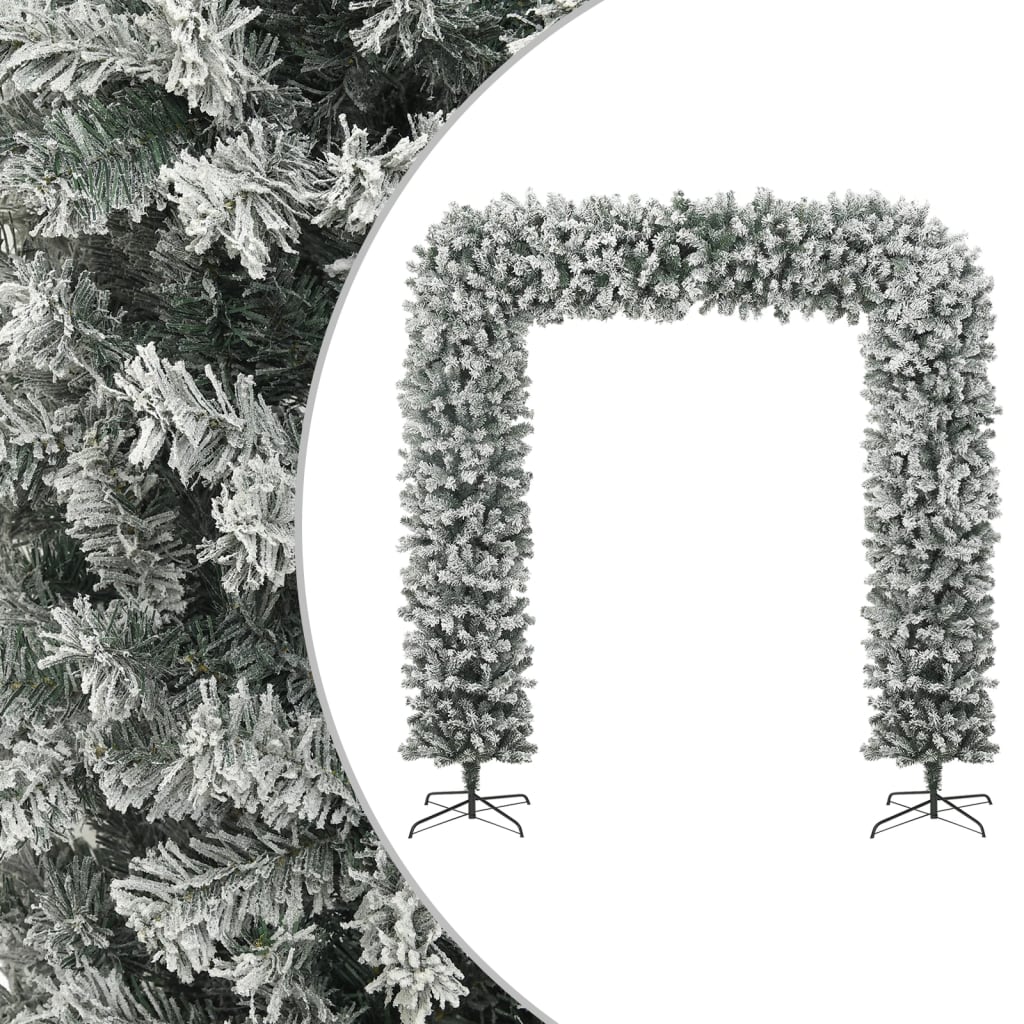 vidaXL Grinalda de Natal com flocos de neve 240 cm