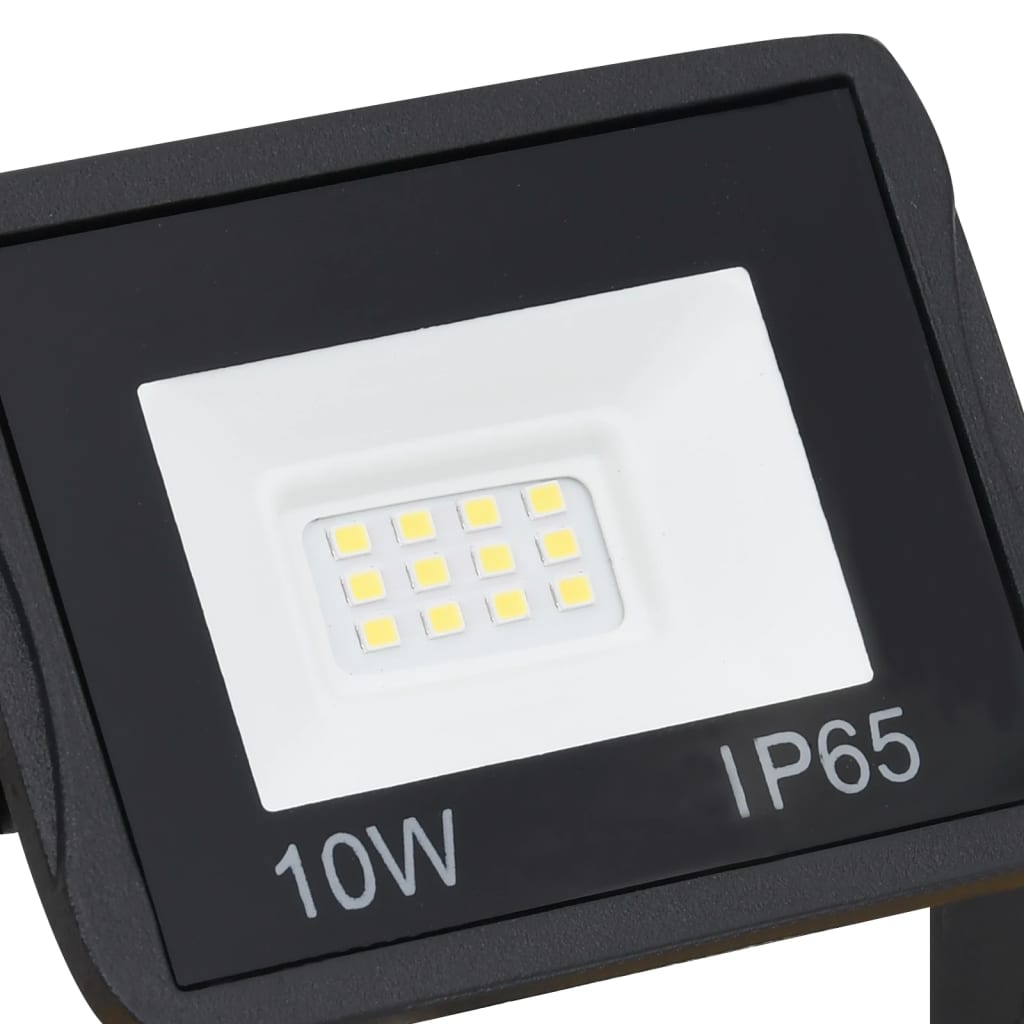 vidaXL Projetor c/ iluminação LED e pega 2x10 W branco frio