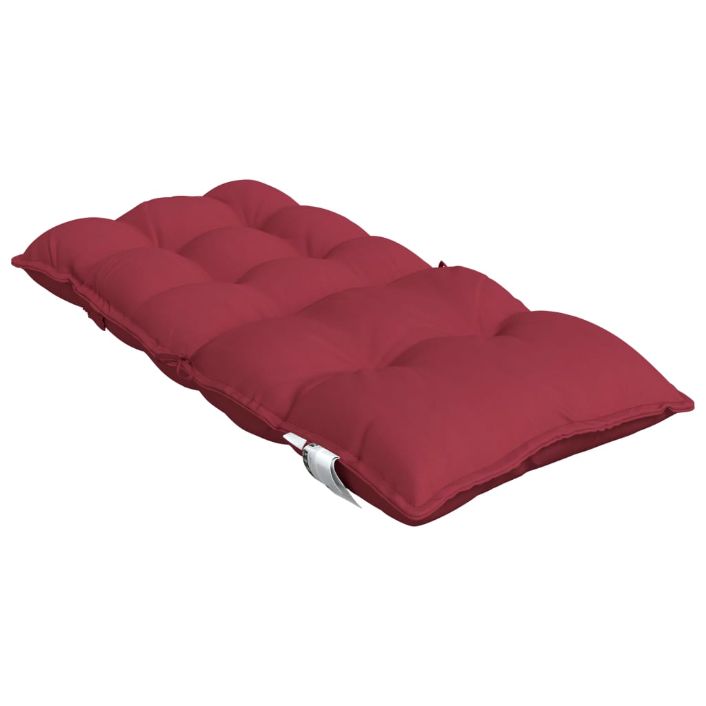 vidaXL Almofadões cadeira encosto baixo 6 pcs oxford vermelho-tinto