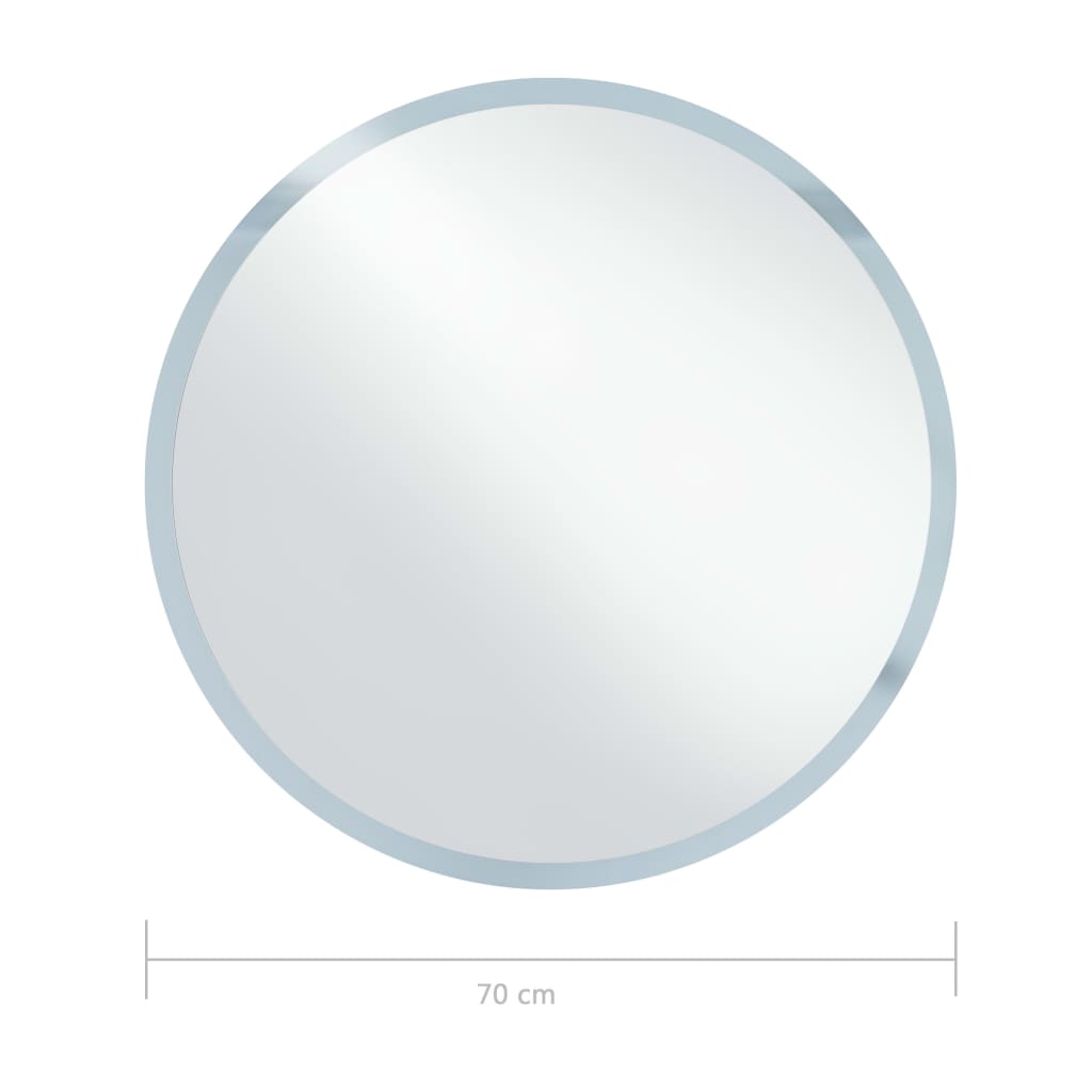 vidaXL Espelho LED para casa de banho 70 cm