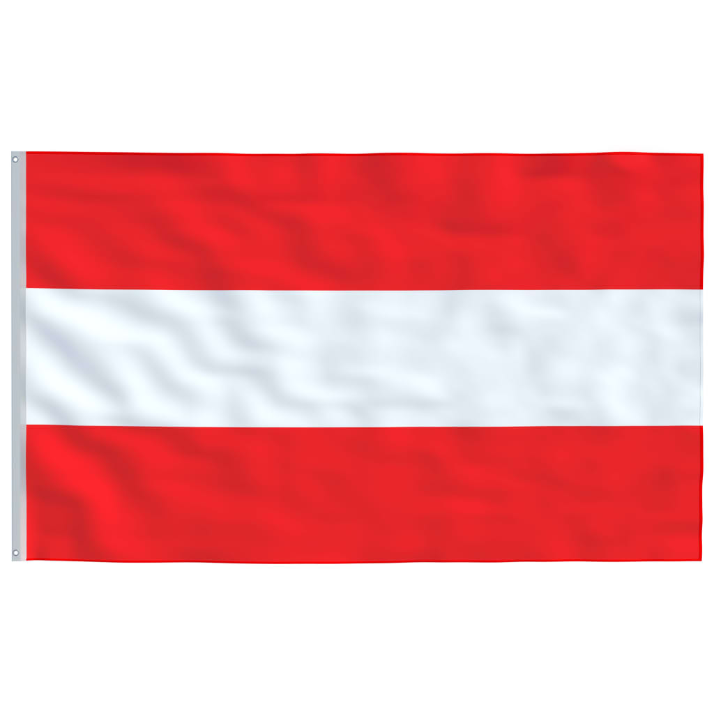 vidaXL Bandeira da Áustria com mastro de alumínio 6,2 m