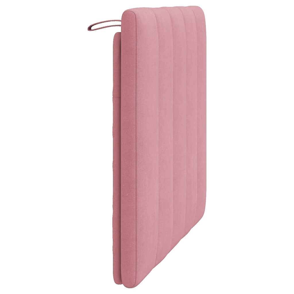 vidaXL Almofadão de cabeceira 80 cm veludo rosa