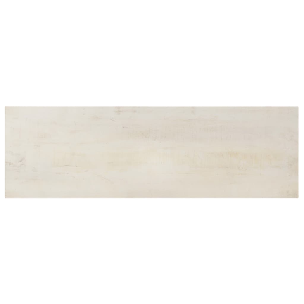 vidaXL Mesa consola 115x35x77 cm madeira de mangueira áspera branco