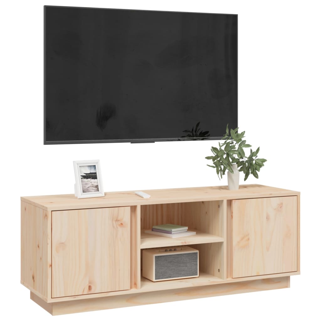 vidaXL Móvel de TV 110x35x40,5 cm madeira de pinho maciça