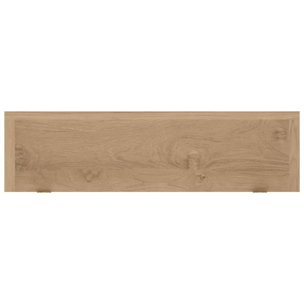 vidaXL Prateleiras de parede 2 pcs 90x15x6 cm madeira de teca maciça