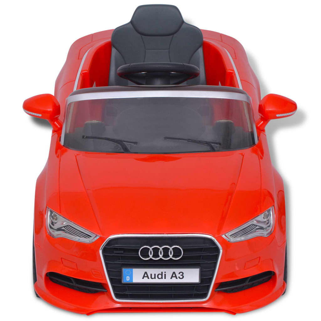 vidaXL Carro Ride-on Audi A3 elétrico + controlo remoto, vermelho