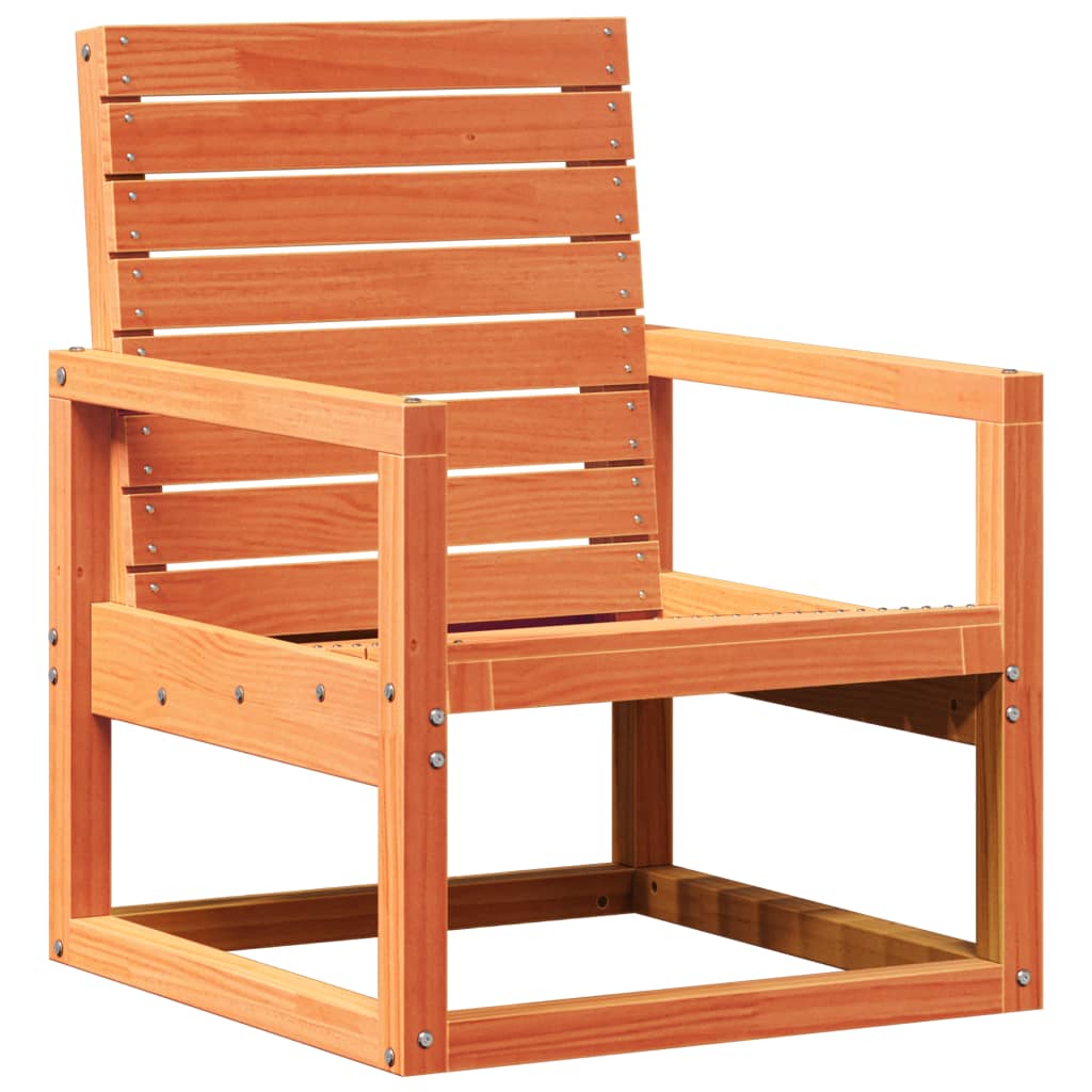 vidaXL Cadeira de jardim 57,5x63x76 cm pinho maciço castanho-mel