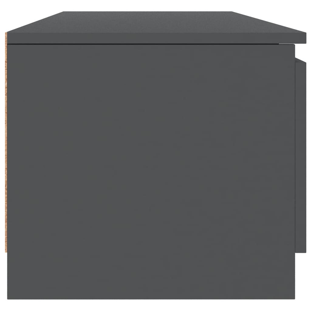 vidaXL Móvel de TV 140x40x35,5 cm contraplacado cinzento