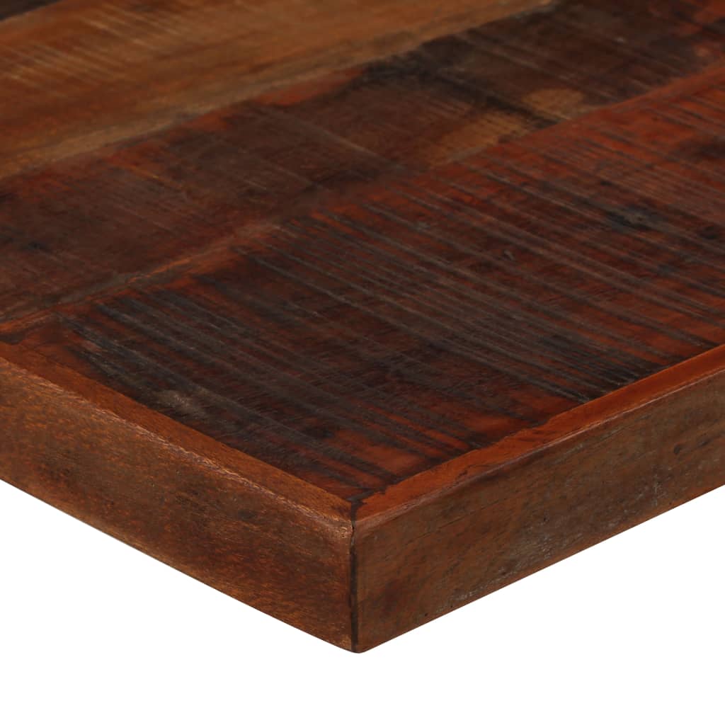 vidaXL Mesa de bar em madeira recuperada 120x60x107 cm castanho escuro