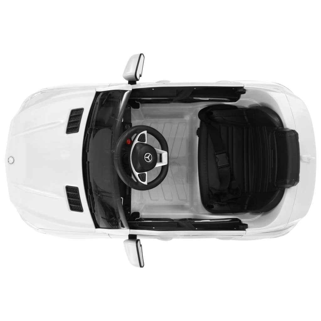 vidaXL Carro para crianças Mercedes Benz GLE63S plástico branco