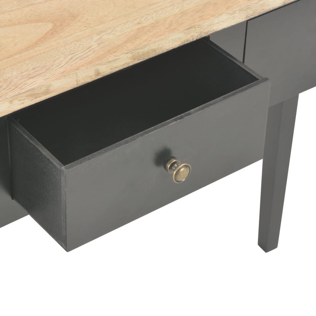 vidaXL Toucador/mesa consola 79x30x74 cm madeira preto