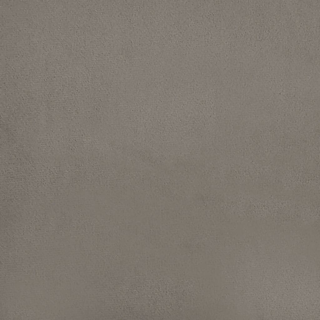 vidaXL Sofá de 2 lugares 120 cm veludo cinzento-claro